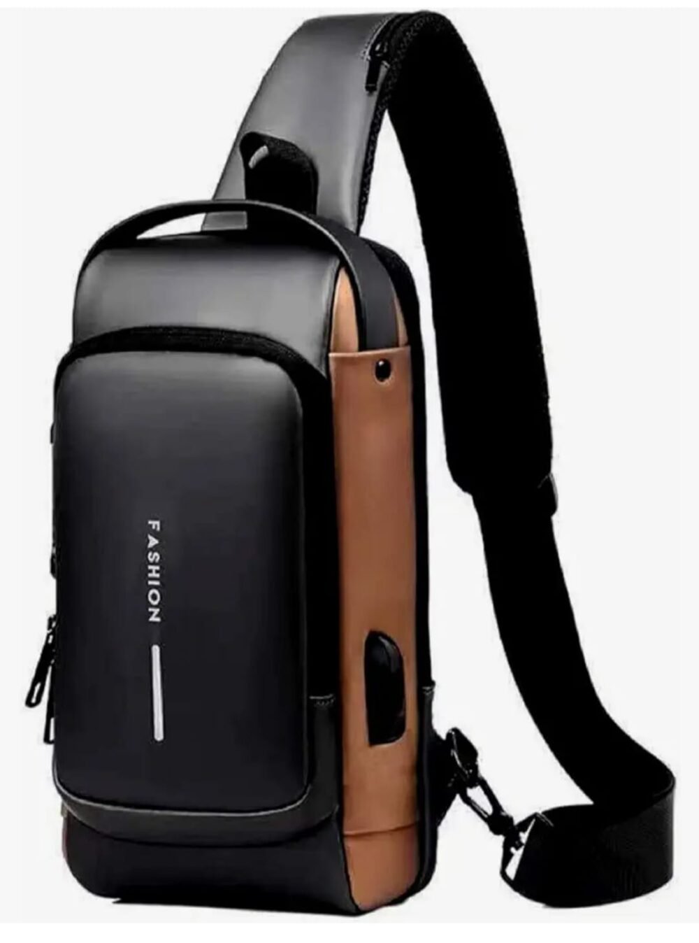 Sling Bag with USB Charging Port, Anti-Theft Design